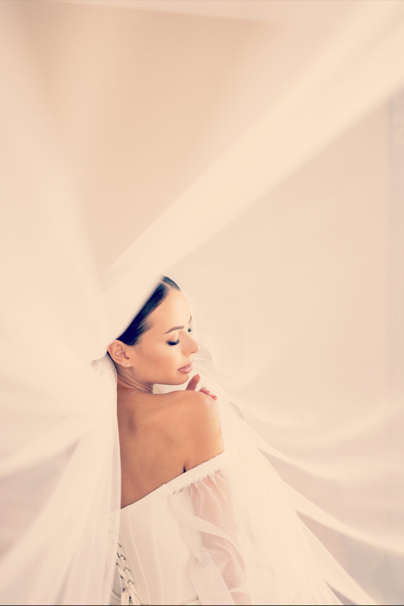 Gallery photo - bride portrait in vintage colors