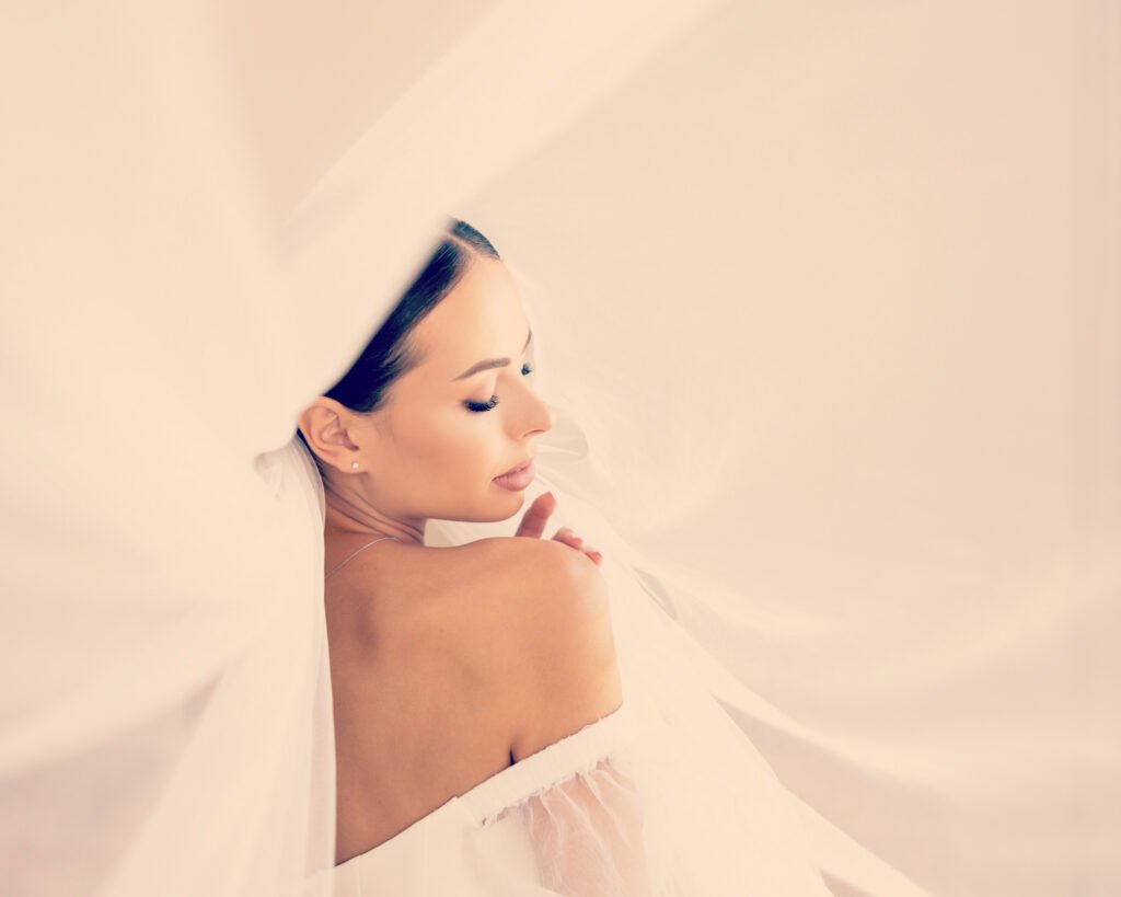 Gallery photo - bride portrait in vintage colors